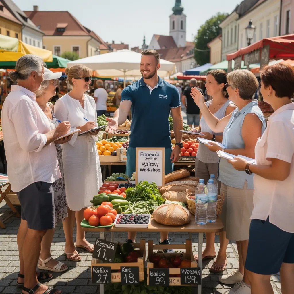 Starší muž zdvíhajúci činky v domácom fitness štúdiu.